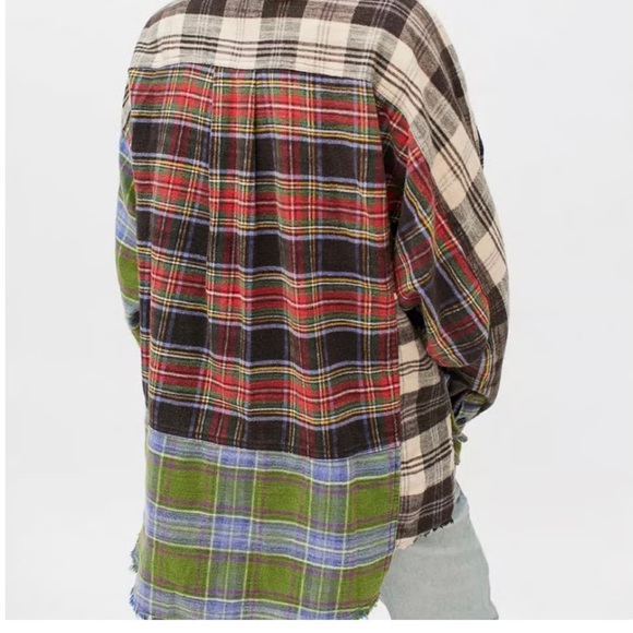 Urban Outfitters BDG Multicolor Plaid Women’s Button Up Shirt Size S - Picture 6 of 13